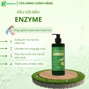 DẦU GỘI ENZYME - cho tóc chắc sạch, khỏe, mềm mượt - Chai 400ml